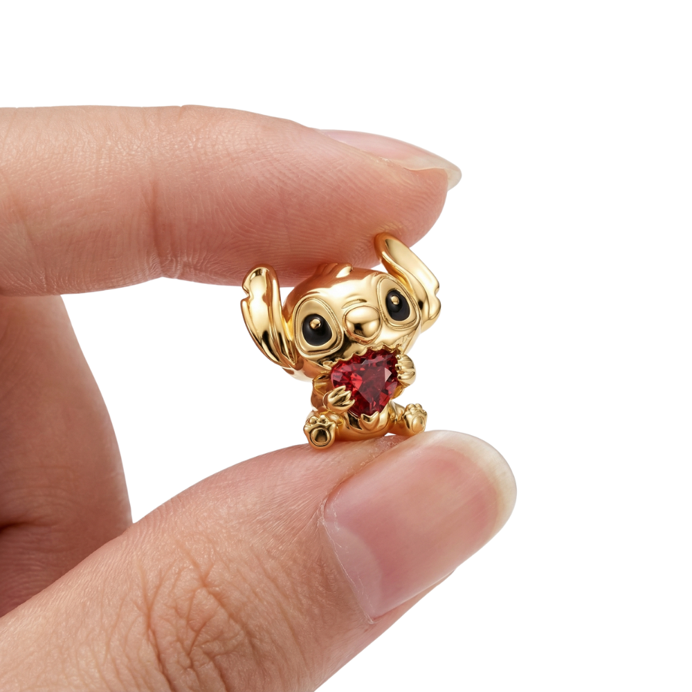 Disney Lilo and Stitch Golden Heart Charm